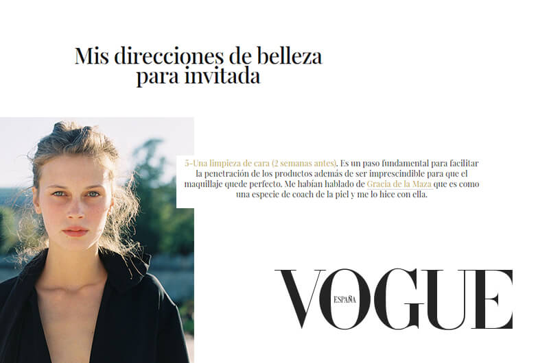 Vogue: Mis direcciones de belleza para invitada
